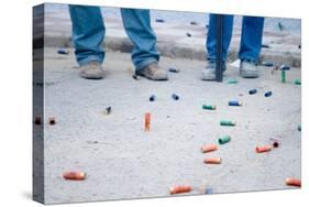 Shotgun Cartridges on the Ground-Felipe Rodríguez-Stretched Canvas