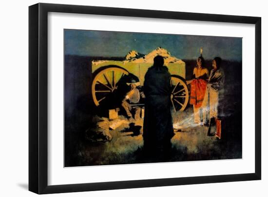 Shotgun Hospitality-Frederic Sackrider Remington-Framed Art Print