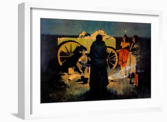 Shotgun Hospitality-Frederic Sackrider Remington-Framed Art Print