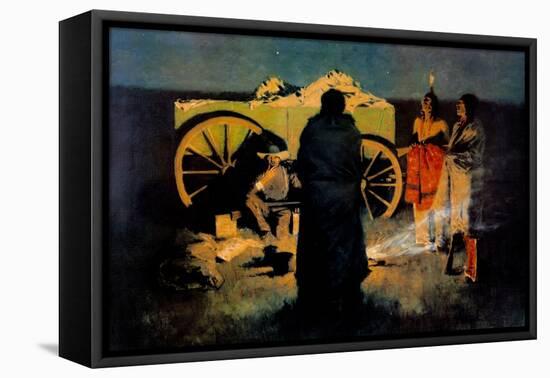 Shotgun Hospitality-Frederic Sackrider Remington-Framed Stretched Canvas