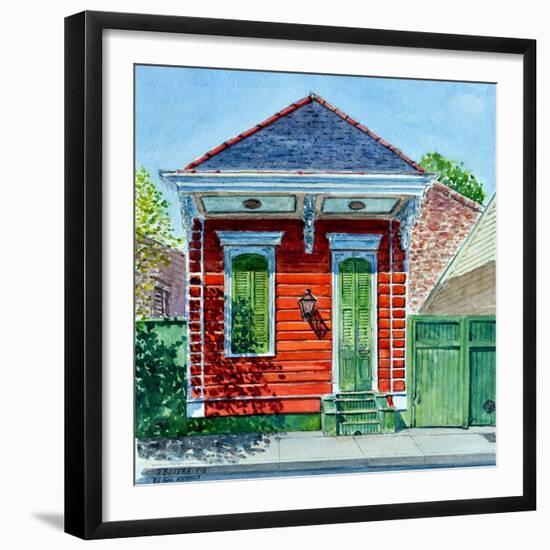 Shotgun House, New Orleans-Anthony Butera-Framed Giclee Print