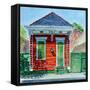 Shotgun House, New Orleans-Anthony Butera-Framed Stretched Canvas