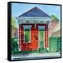 Shotgun House, New Orleans-Anthony Butera-Framed Stretched Canvas