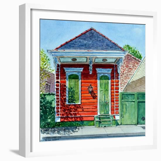 Shotgun House, New Orleans-Anthony Butera-Framed Premium Giclee Print