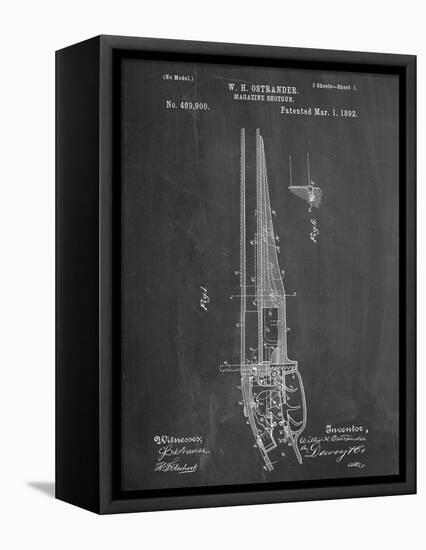 Shotgun Patent-null-Framed Stretched Canvas