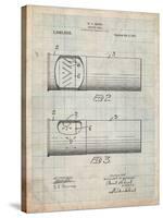 Shotgun Shell Patent Print-Cole Borders-Stretched Canvas