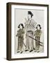Shotoku Taishi and His Daughters-null-Framed Art Print