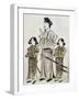 Shotoku Taishi and His Daughters-null-Framed Art Print