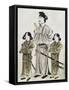 Shotoku Taishi and His Daughters-null-Framed Stretched Canvas