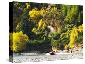 Shotover Jet, Shotover River, Queenstown, New Zealand-David Wall-Stretched Canvas