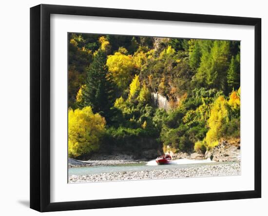 Shotover Jet, Shotover River, Queenstown, New Zealand-David Wall-Framed Photographic Print