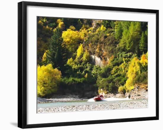 Shotover Jet, Shotover River, Queenstown, New Zealand-David Wall-Framed Photographic Print