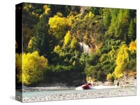 Shotover Jet, Shotover River, Queenstown, New Zealand-David Wall-Stretched Canvas