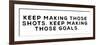 Shots and Goals-Yass Naffas Designs-Framed Premium Giclee Print