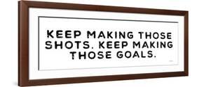 Shots and Goals-Yass Naffas Designs-Framed Premium Giclee Print