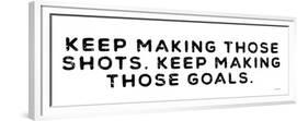 Shots and Goals-Yass Naffas Designs-Framed Premium Giclee Print