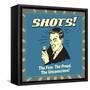 Shots! the Few. the Proud. the Unconcious!-Retrospoofs-Framed Stretched Canvas