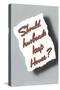 Should Husbands Keep House?-null-Stretched Canvas