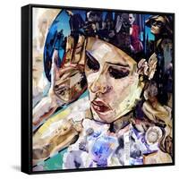 Should Woman Act-James Grey-Framed Stretched Canvas