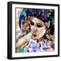 Should Woman Act-James Grey-Framed Art Print