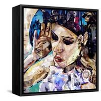Should Woman Act-James Grey-Framed Stretched Canvas