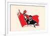 Shout the Words of Mao-Chinese Government-Framed Premium Giclee Print