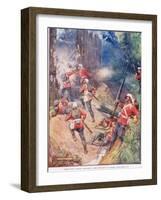 Shouting their War Cry the British Charged the Breach-Joseph Ratcliffe Skelton-Framed Giclee Print