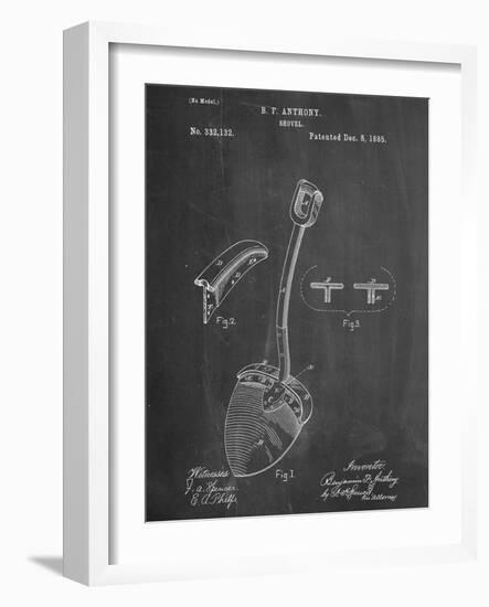 Shovel Patent-null-Framed Art Print