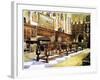 Shovelboard Table in the Hall of Littlecote, 1910-Edwin Foley-Framed Giclee Print