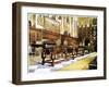 Shovelboard Table in the Hall of Littlecote, 1910-Edwin Foley-Framed Giclee Print