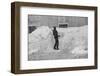 Shoveling snow, Clinton Gilbert farm, Vermont, 1940-Marion Post Wolcott-Framed Photographic Print