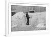 Shoveling snow, Clinton Gilbert farm, Vermont, 1940-Marion Post Wolcott-Framed Photographic Print