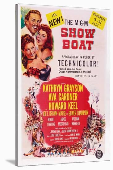 Show Boat, from Top: Howard Keel, Ava Gardner, Kathryn Grayson, 1952-null-Stretched Canvas