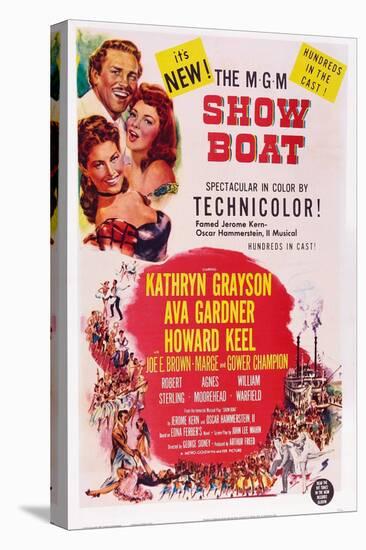 Show Boat, from Top: Howard Keel, Ava Gardner, Kathryn Grayson, 1952-null-Stretched Canvas