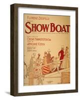 Show Boat Poster, 1927-null-Framed Giclee Print