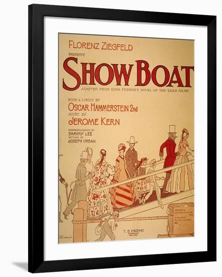 Show Boat Poster, 1927-null-Framed Giclee Print