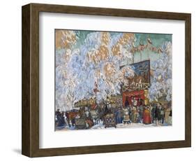 Show-Booths, 1917-Boris Michaylovich Kustodiev-Framed Giclee Print