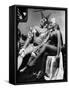 Show Girl and Clown in Havana, 1959-null-Framed Stretched Canvas