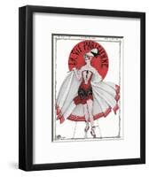 Show Girl with Revealing Dress-Georges Leonnec-Framed Art Print