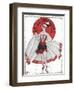 Show Girl with Revealing Dress-Georges Leonnec-Framed Art Print