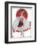 Show Girl with Revealing Dress-Georges Leonnec-Framed Art Print