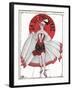 Show Girl with Revealing Dress-Georges Leonnec-Framed Art Print