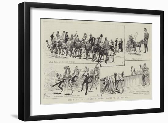 Show of the English Horse Society at Olympia-Alfred Chantrey Corbould-Framed Giclee Print