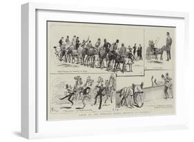 Show of the English Horse Society at Olympia-Alfred Chantrey Corbould-Framed Giclee Print