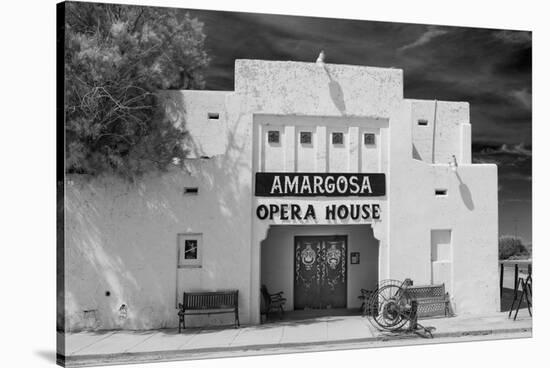 Show Tonight Amargosa Opera House BW-Steve Gadomski-Stretched Canvas