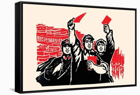 Show Your Red Flyers-Chinese Government-Framed Stretched Canvas