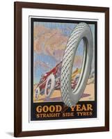 Showcard for Goodyear Straight Side Tyres-null-Framed Art Print