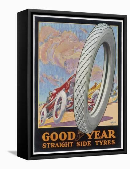 Showcard for Goodyear Straight Side Tyres-null-Framed Stretched Canvas