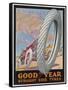 Showcard for Goodyear Straight Side Tyres-null-Framed Stretched Canvas