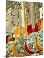 Showcase Displaying Dobro Resonating Guitars-Barry Winiker-Mounted Photographic Print